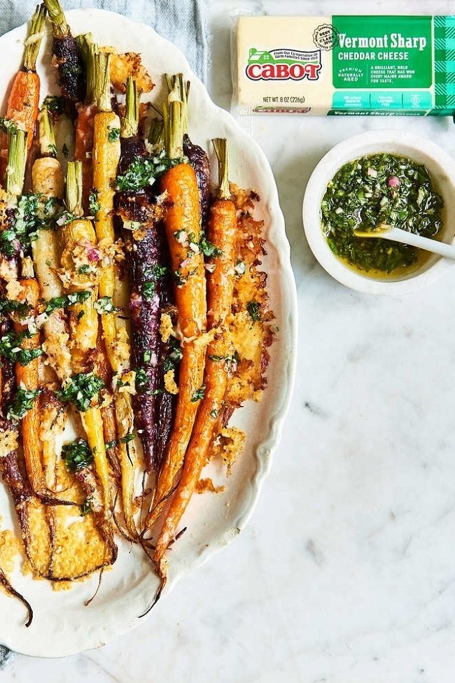 Image of Roasted Carrots & Carrot-Top Chimichurri