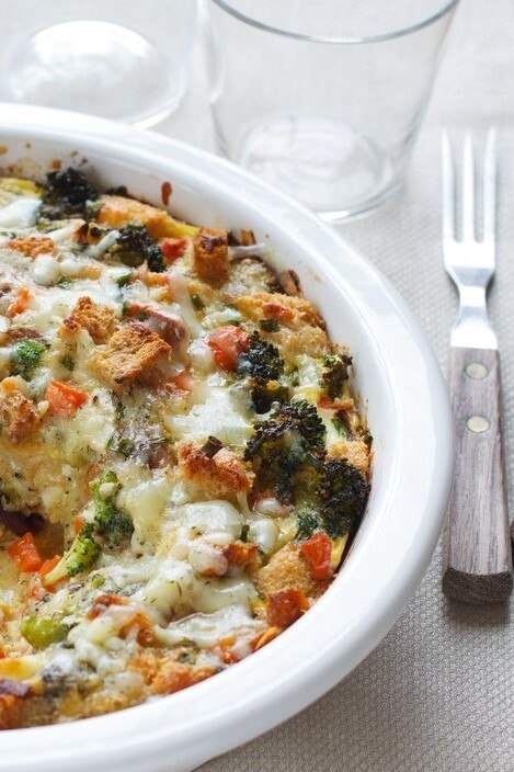 Image of Savory Bread Pudding with Cheddar