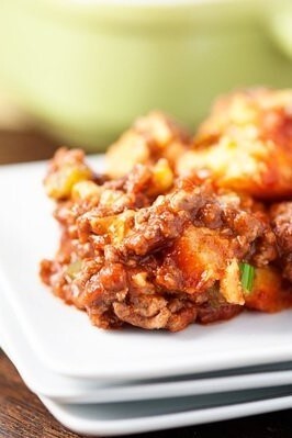 Image of Sloppy Joe Cornbread Casserole