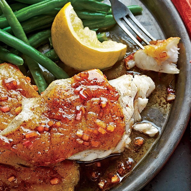 Image of Pan-Seared Grouper with Balsamic Brown Butter Sauce