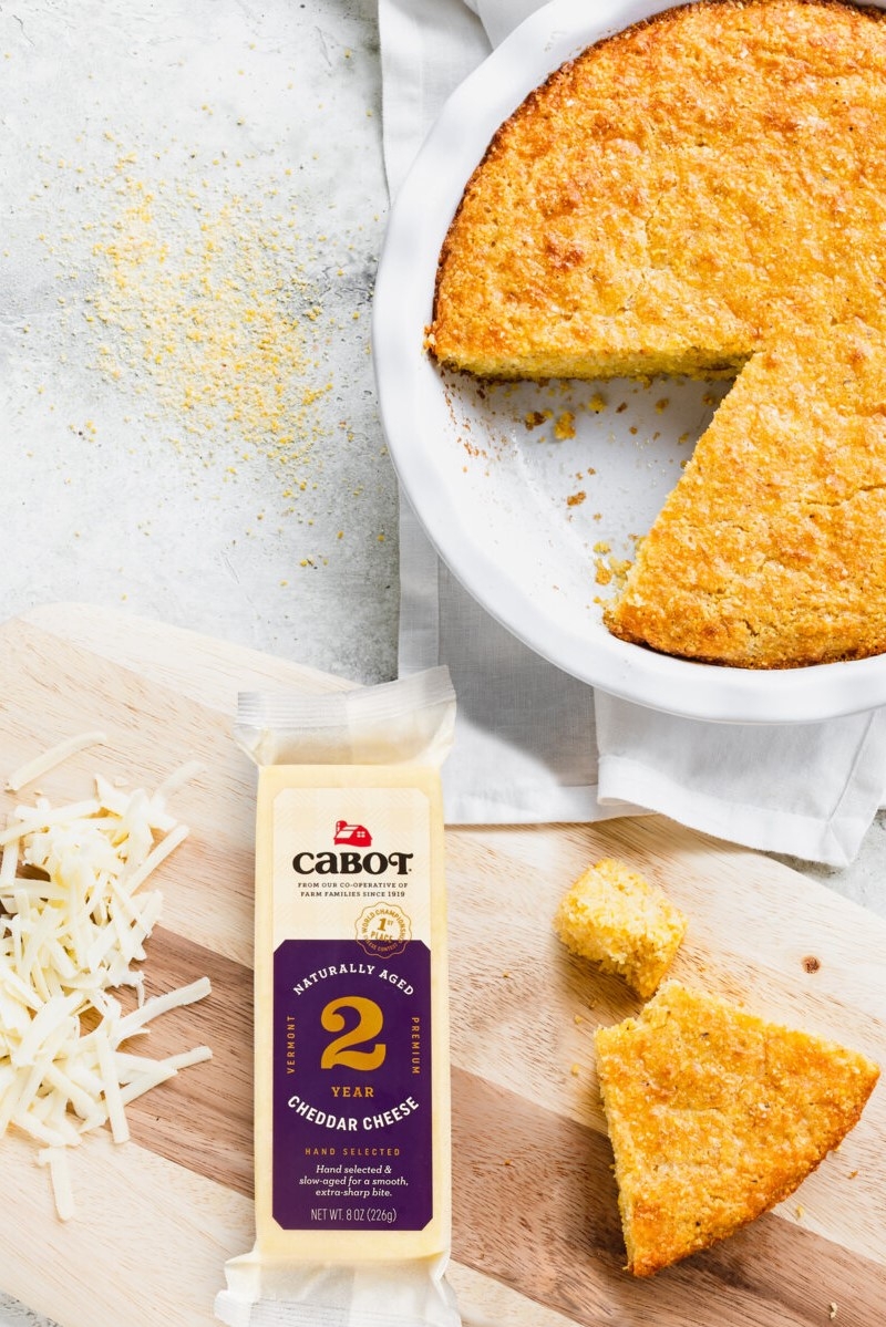 Sourdough Discard Cheddar Cornbread Recipe