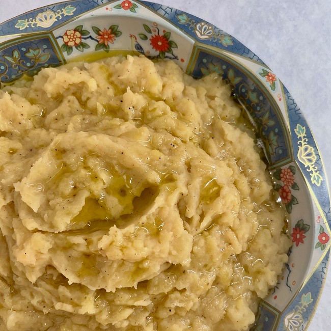 Image of Mashed Potatoes with Onion Crème