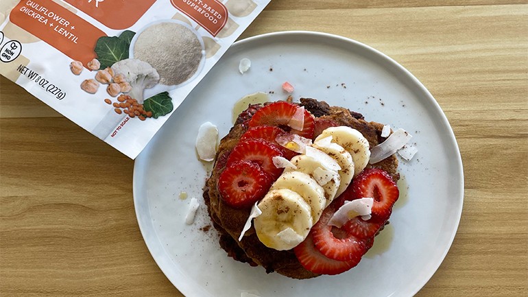 Image of Strawberry Banana Pancakes Recipe