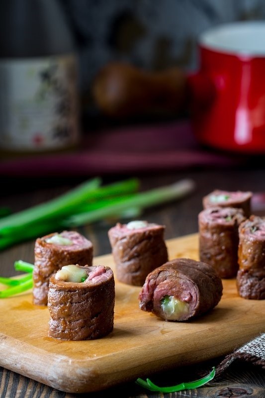 Image of Beef Negimaki | Steak and Scallion Rolls
