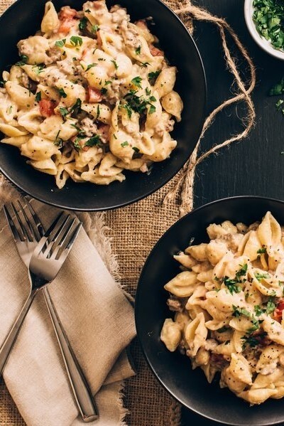 Image of Stovetop Cheeseburger Macaroni & Cheese