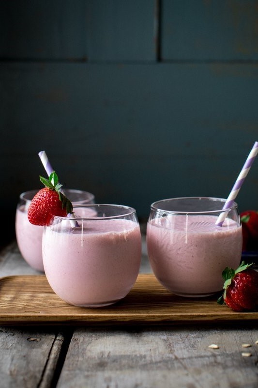 Image of Strawberry Vanilla Oat Smoothie