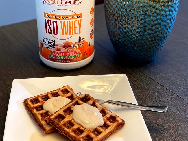 Image of Pumpkin Spice Protein Waffles