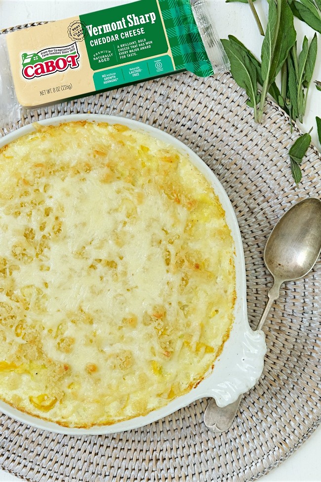 Image of Summer Squash Casserole with Sharp Cheddar