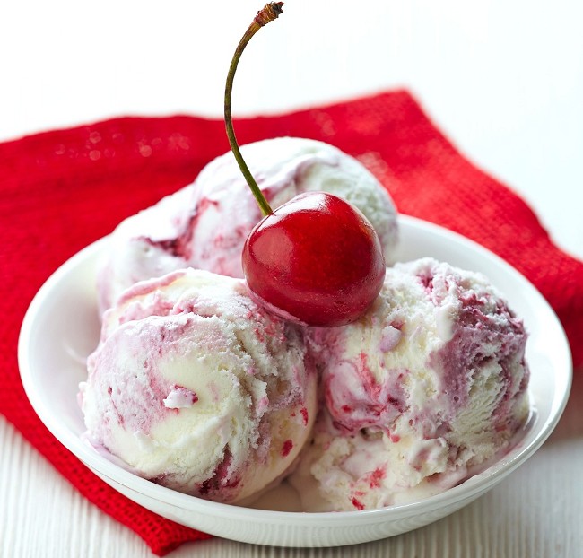 Image of Cherry Almond Ice Cream 