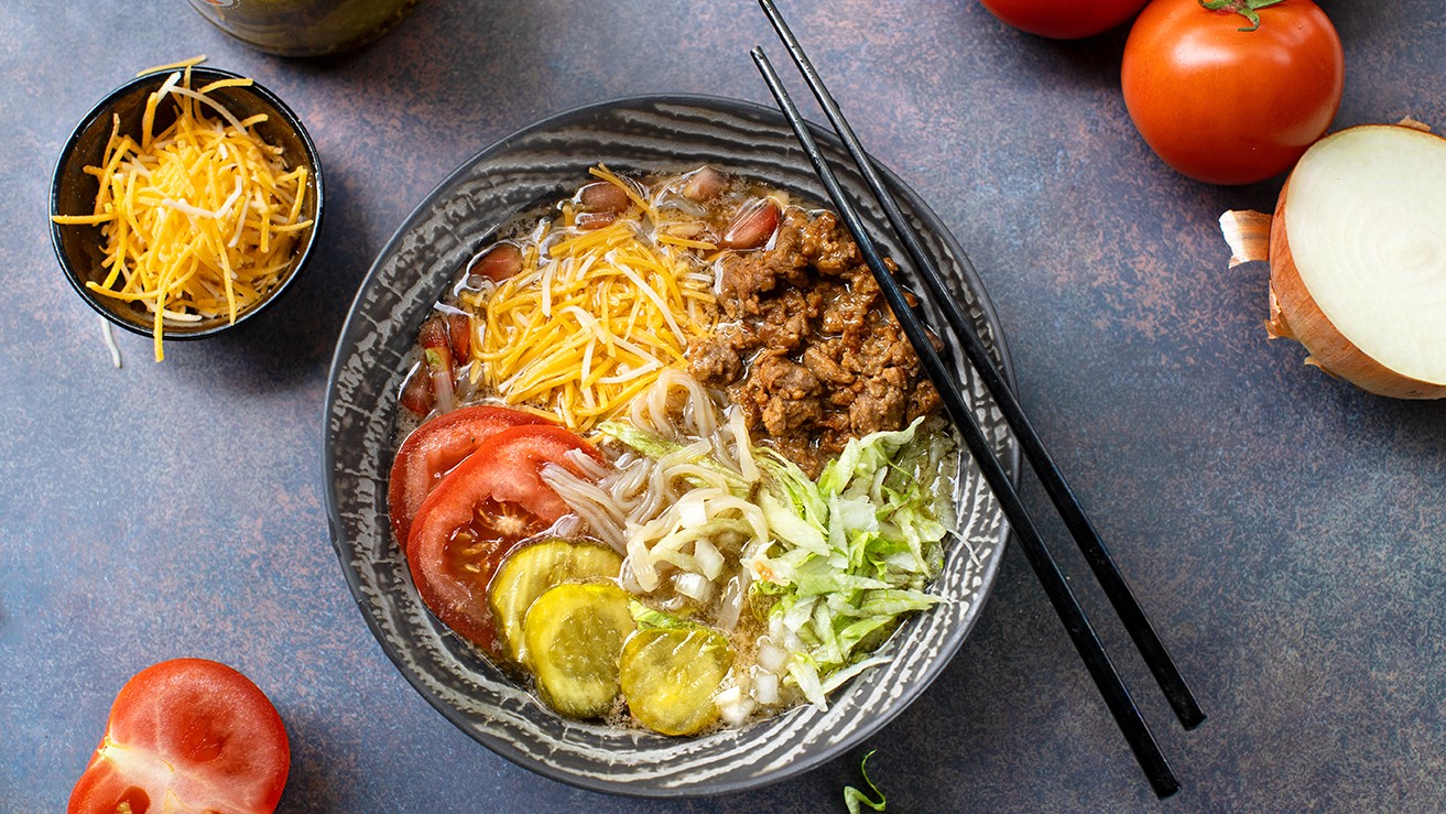 Cheeseburger RAMEN Z Recipe RAMEN Z