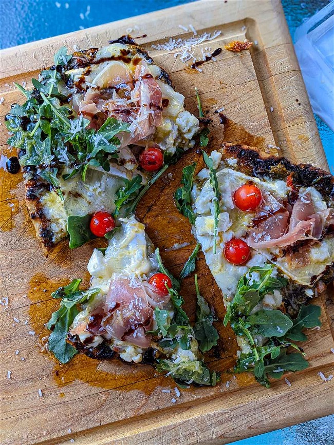 Image of Grilled Cheese Flatbread Pizza
