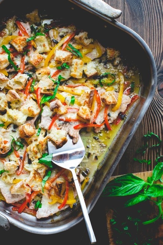 Image of Tuscan Turkey One-Pan Cutlet Casserole