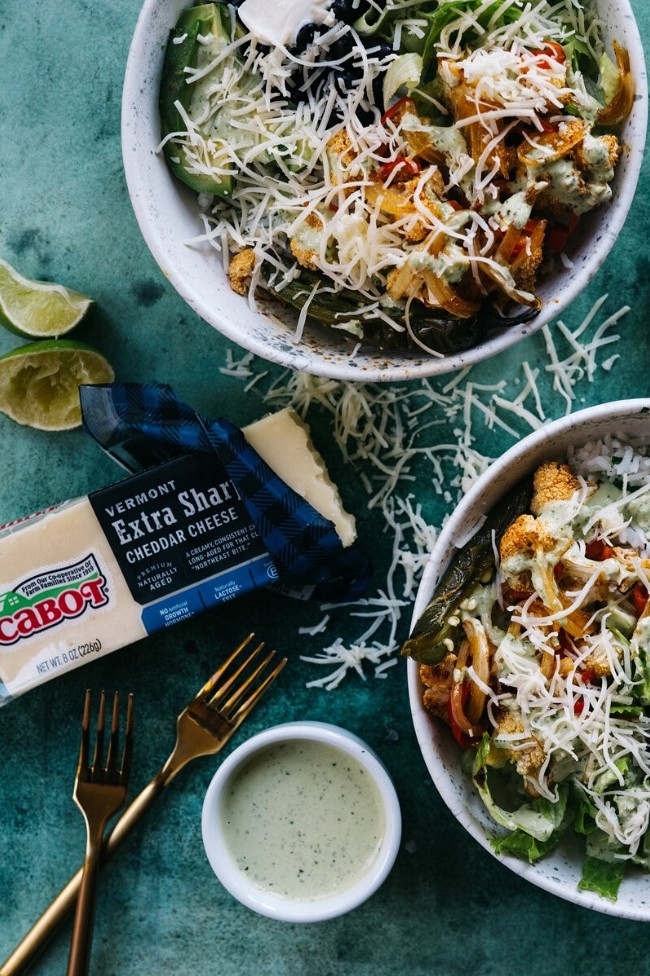 Image of Vegetarian Burrito Bowl with Avocado Crema