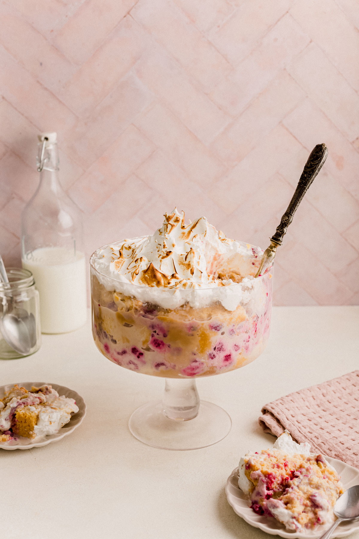 Copón tres leches frambuesa
