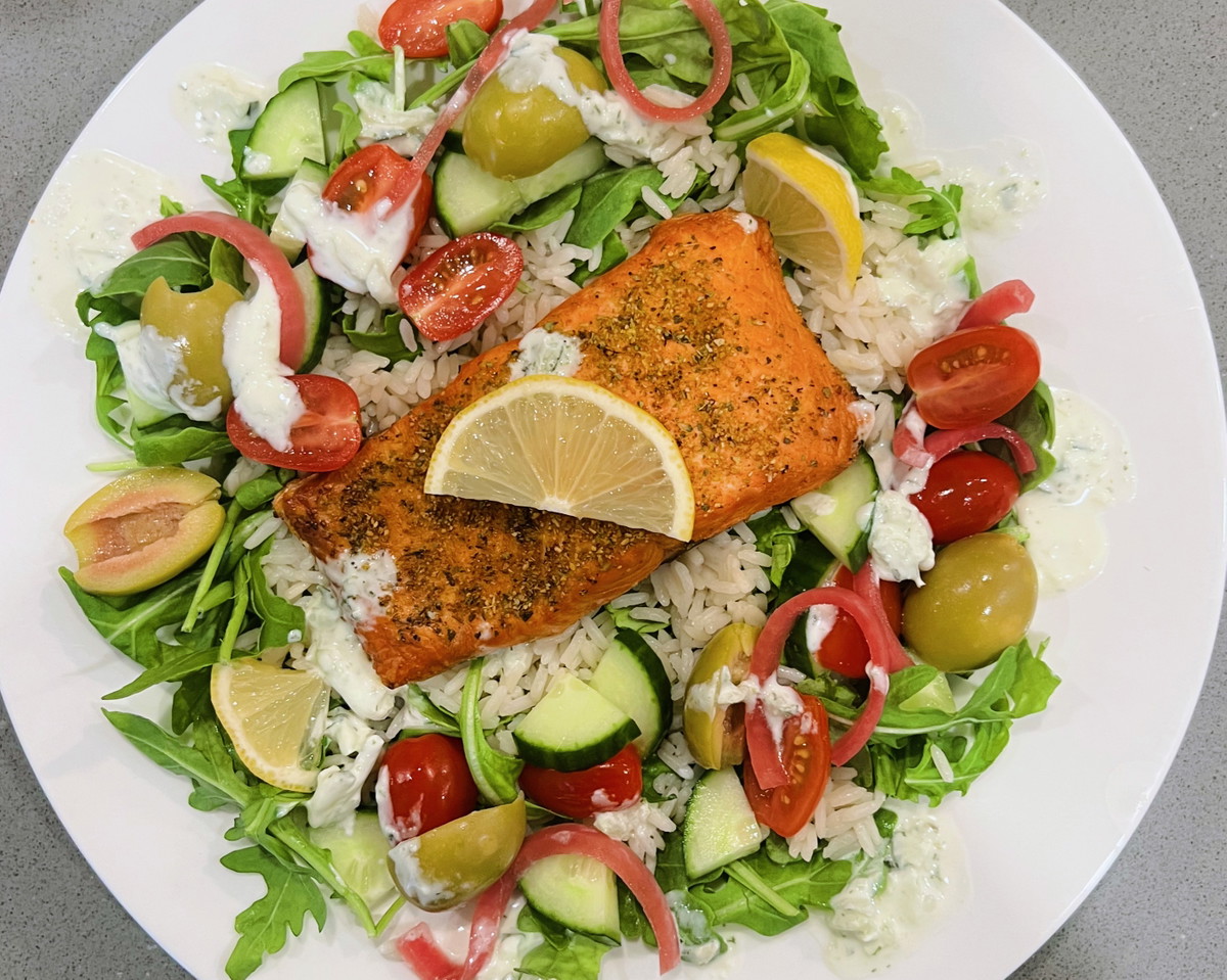 Greek Salmon Bowl