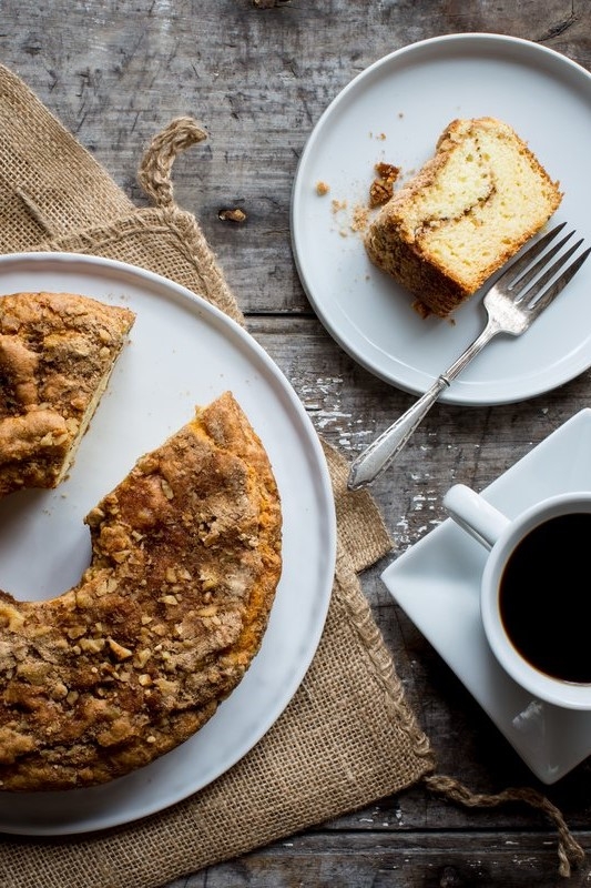 Vermont Maple Sour Cream Coffee Cake