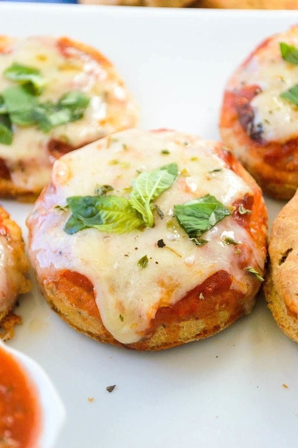 Image of Whole Grain Cheesy Pizza Biscuits