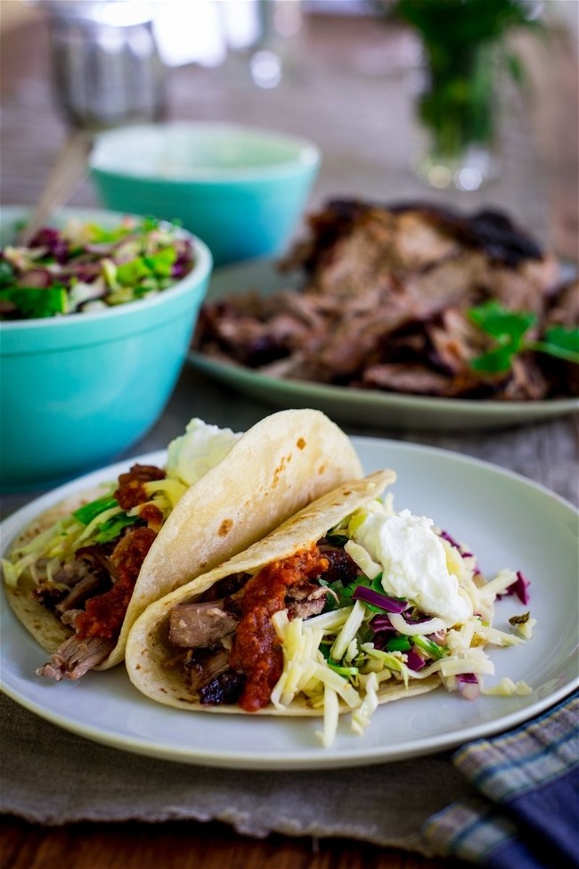 Image of Yogurt Marinated Slow Roasted Pork Tacos