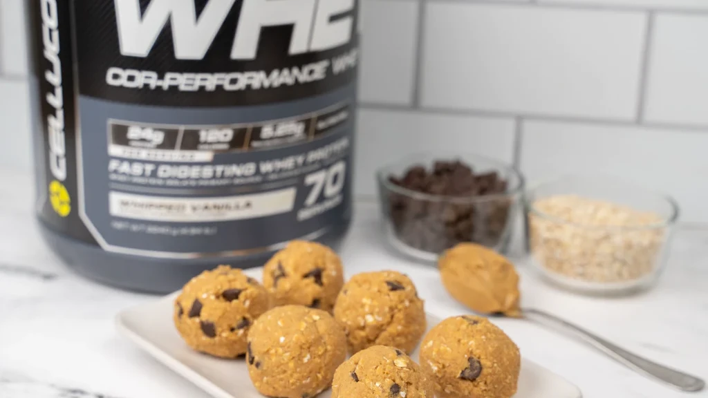 Image of COR-PERFORMANCE Whey Recipe: No Bake Chocolate Chip Protein Bites