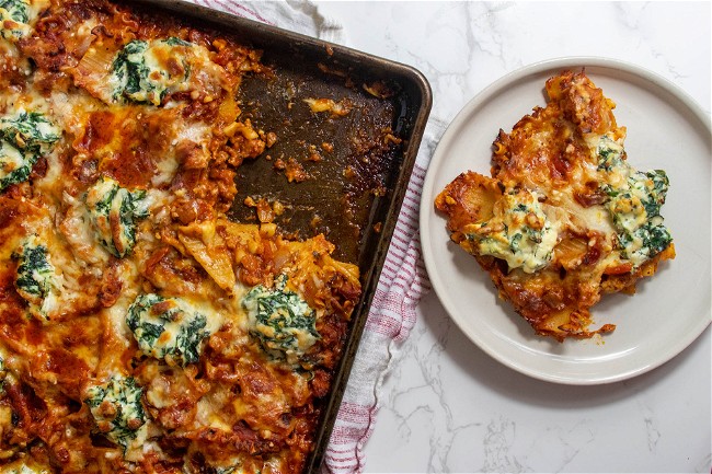 Image of Sheet Pan Layerless Lasagna