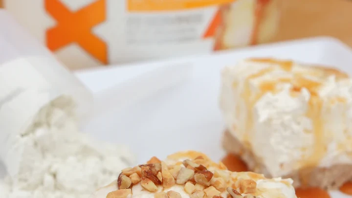 Image of XTEND Pro Recipe: No-Bake Salted Caramel Protein Cheesecake