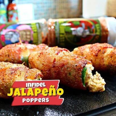 Image of Jalapeño Poppers Stuffed with Cajun Boudin 🤤
