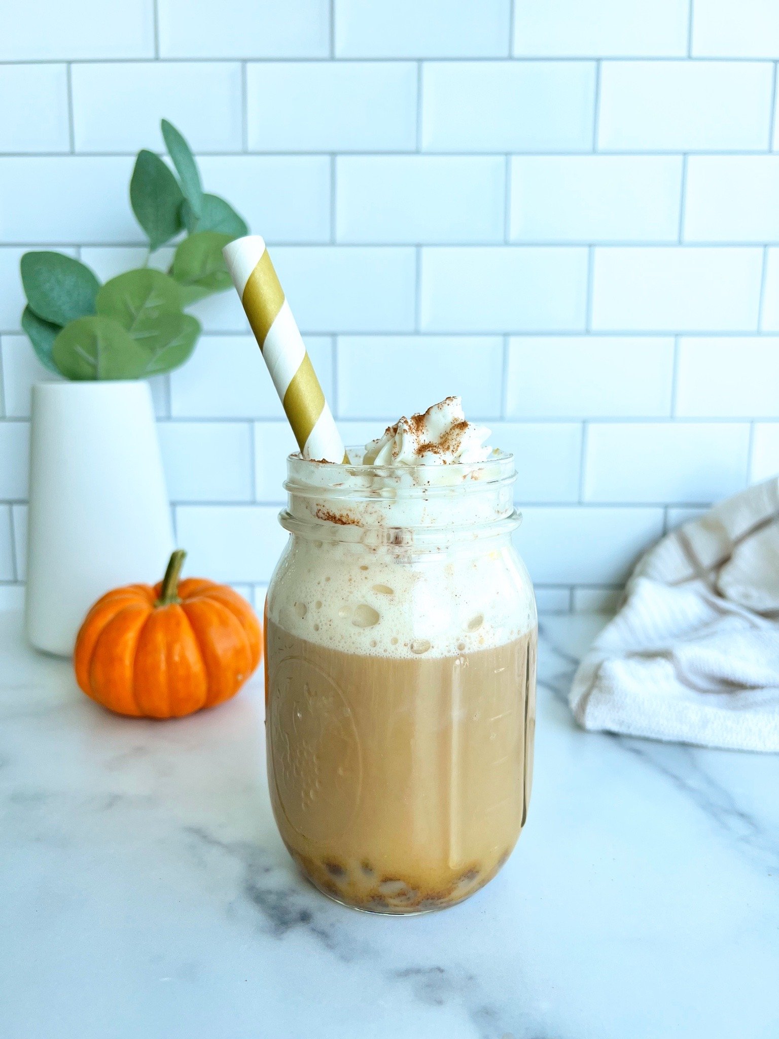 Easy Skinny Pumpkin Spice Latte With Boba – BUBLUV