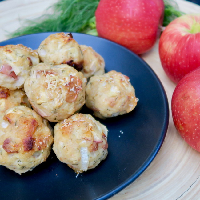 Image of chicken and apple meatballs