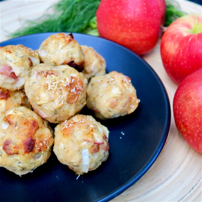 Image of chicken and apple meatballs