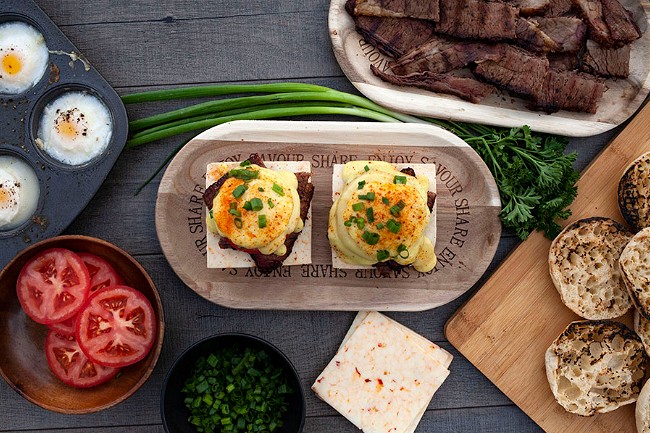 Image of Brisket Eggs Benedict