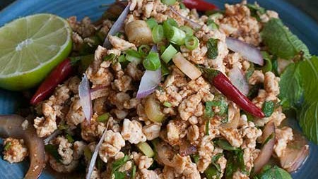 Thai Minced Chicken Salad or Laab Kai