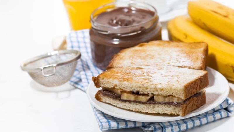 Image of Grilled Nutella Banana Sandwich