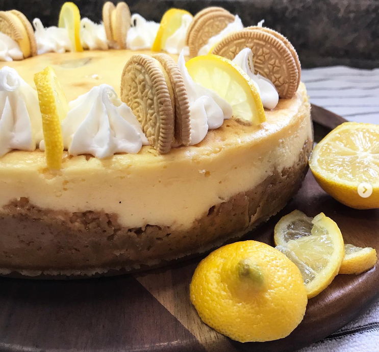 Image of Springtime Golden Lemon Oreo Cheesecake