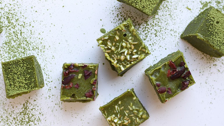 Image of Matcha Cashew Fudge Recipe