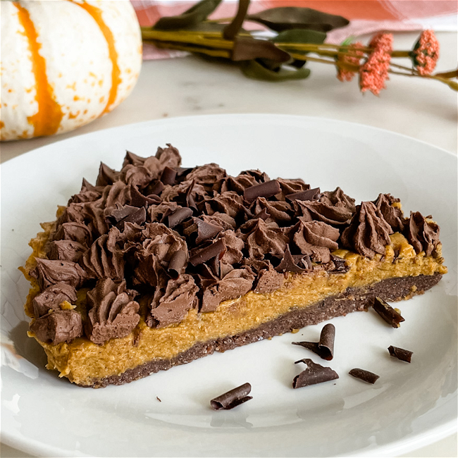 Image of Chocolate Ganache Pumpkin Tart
