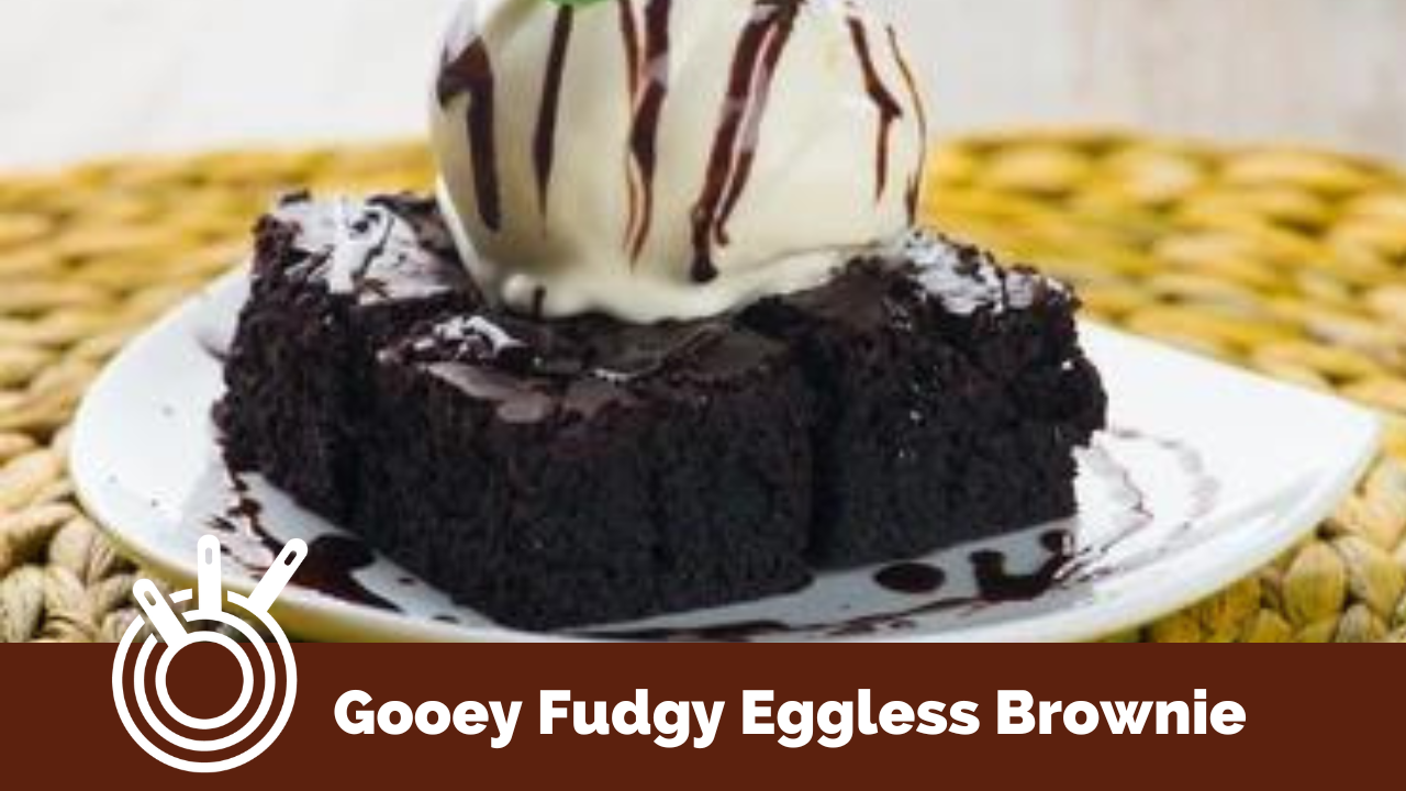 Image of Gooey Fudgy Eggless Brownie