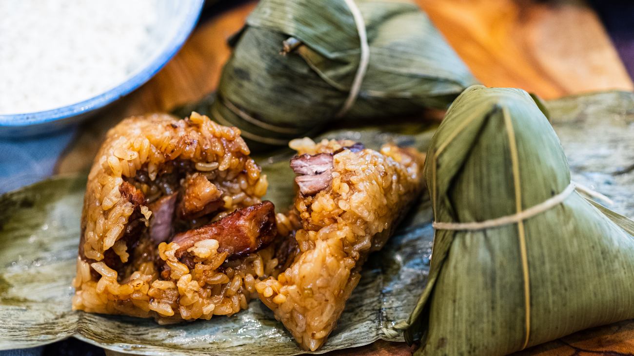 Image of Easy Zongzi Recipe (Sticky Rice Dumpling Wrapped In Bamboo Leaves)
