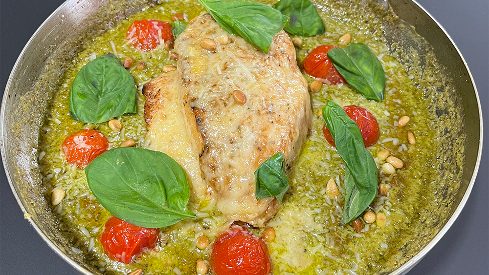 Image of Creamy Pesto Parmesan Chicken