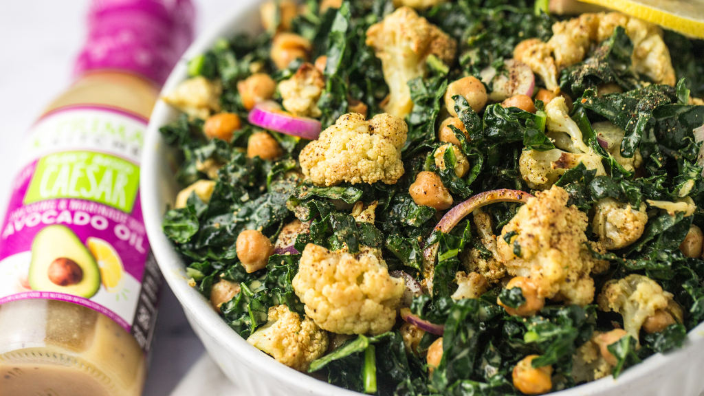 Image of Vegan Kale Caesar Salad Recipe