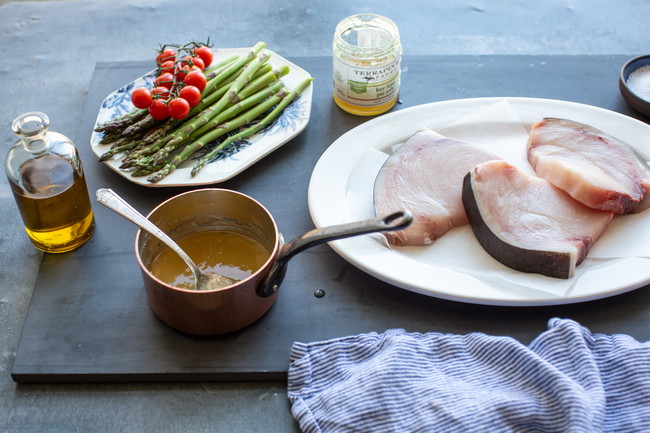 Key Lime Glazed Sword Fish