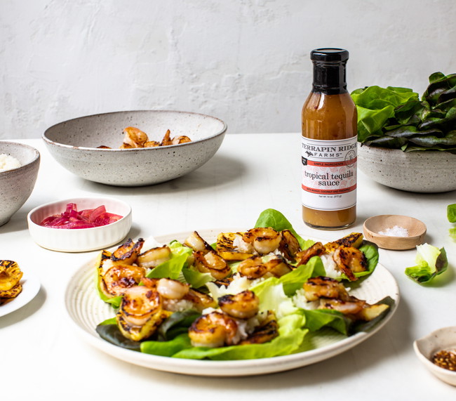 Tropical Tequila Lettuce Wraps