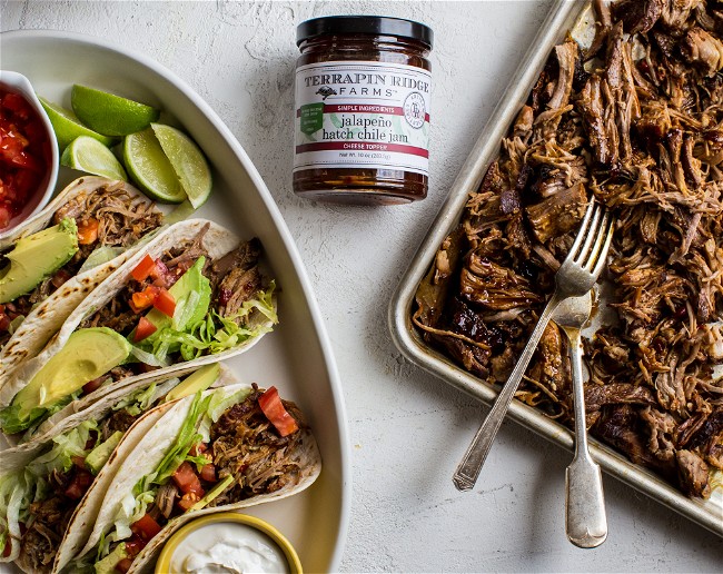 Jalapeno Hatch Chile Pork Tacos