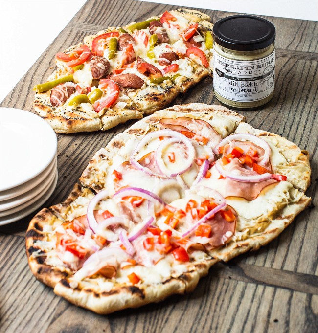 Chicago Dog Grilled Pizza