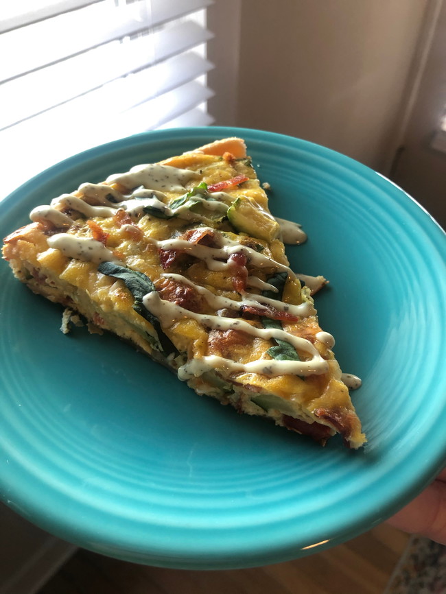 Bacon Pesto Quiche