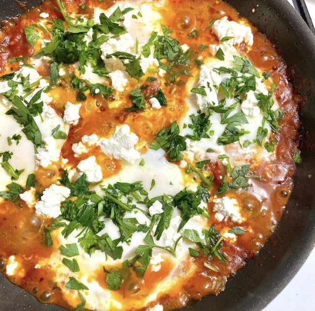Sriracha Goat Cheese Shakshuka