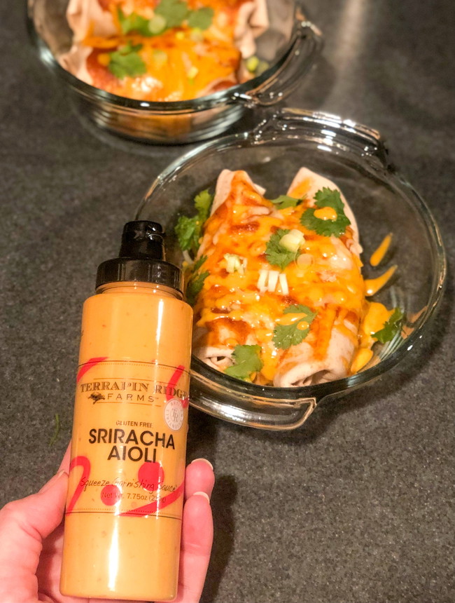 Sriracha Chicken Enchilada Casserole