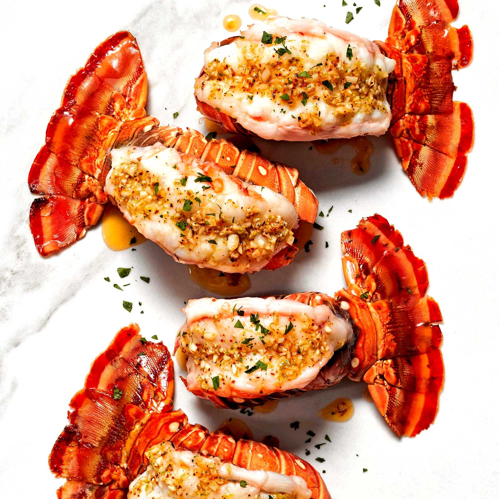 Image of Broiled Spiny Lobster Tail with Key West Garlic Butter