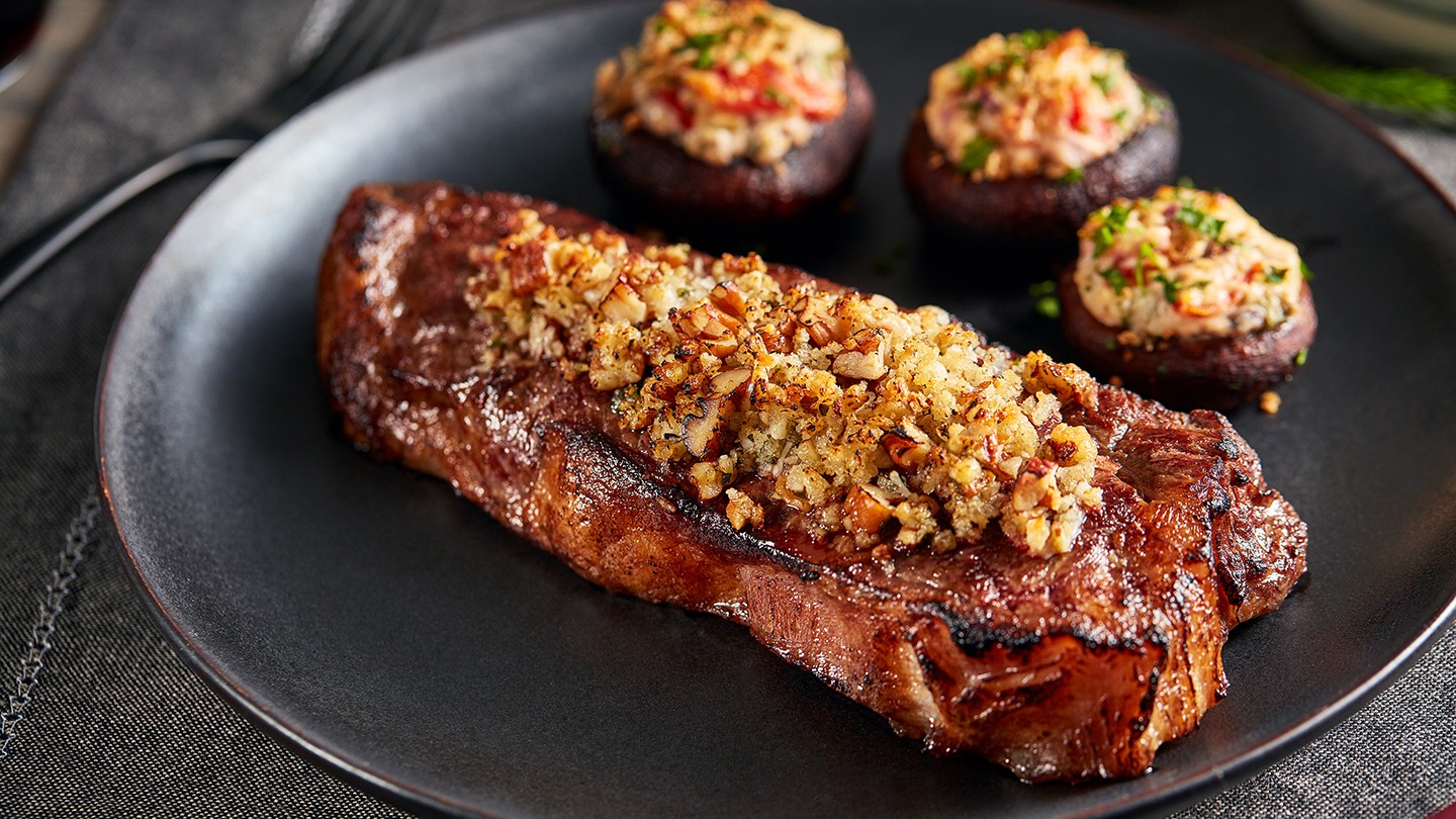 Image of Pecan-Crusted Strip Steak