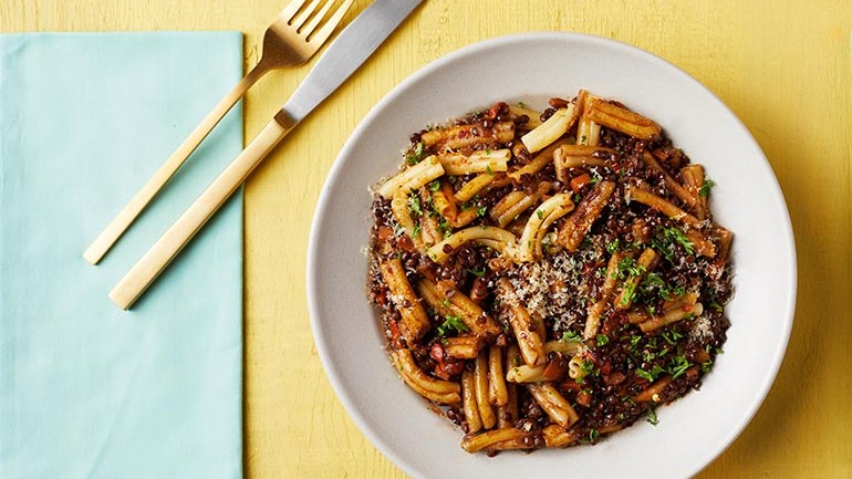 Image of Pasta with Lentil Bolognese Recipe