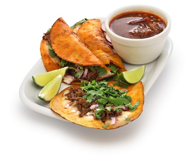 Image of Instant Pot Birria Beef Tacos with Not Just Pasta Sauce